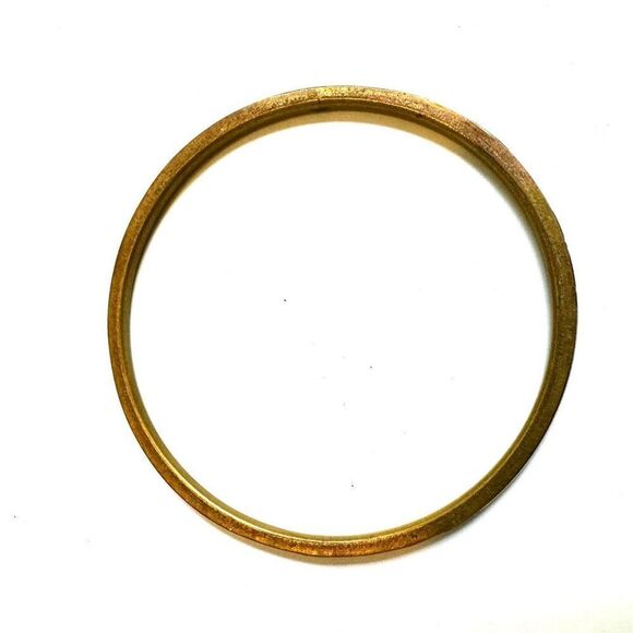 Brass and abalone thin bangle bracelet - Picture 9 of 9